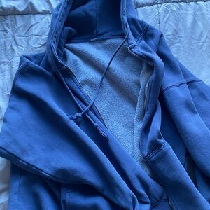Brandy Melville Blue Hoodie Sweater